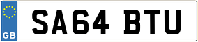 Trailer License Plate
